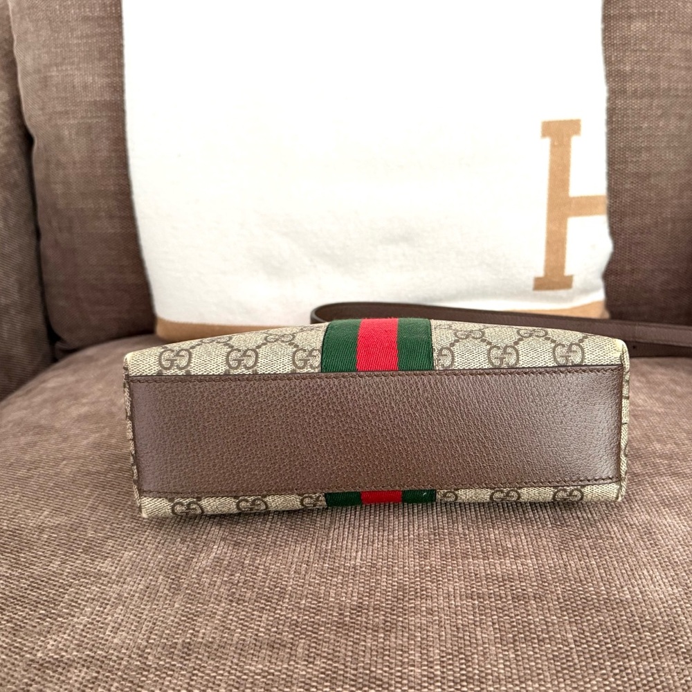 Authentic Gucci Ophedia dome crossbody bag brown monogram supreme canvas - Picture 8 of 16